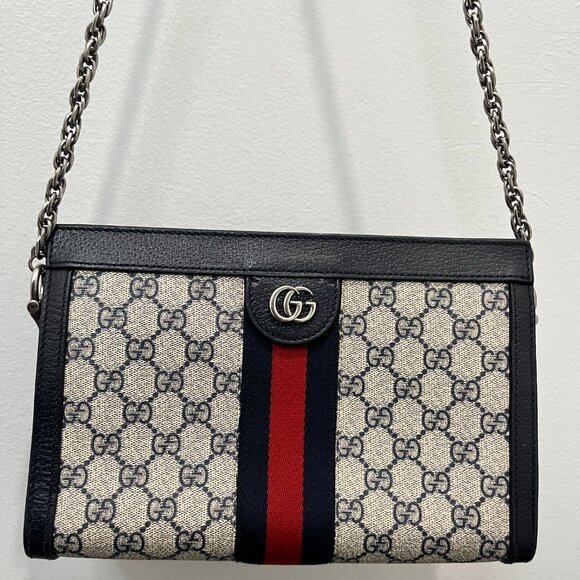 100% Authentic!! GUCCI GG monogram supreme medium shoulder - Clutch / Crossbody - Picture 5 of 13